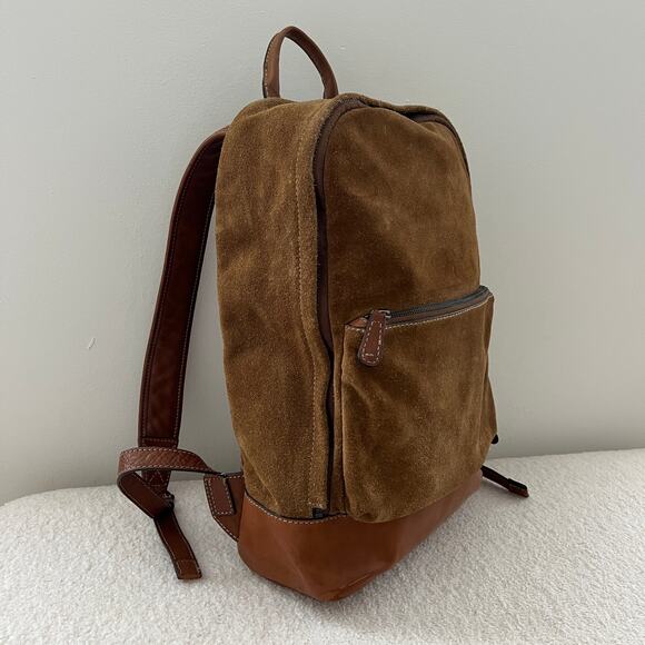 FRYE Chris Suede Leather Backpack Sand main image 7